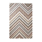 Tapis en vinyle rouge 70x140 cm Zigzag - Edito - The Cool Republic
