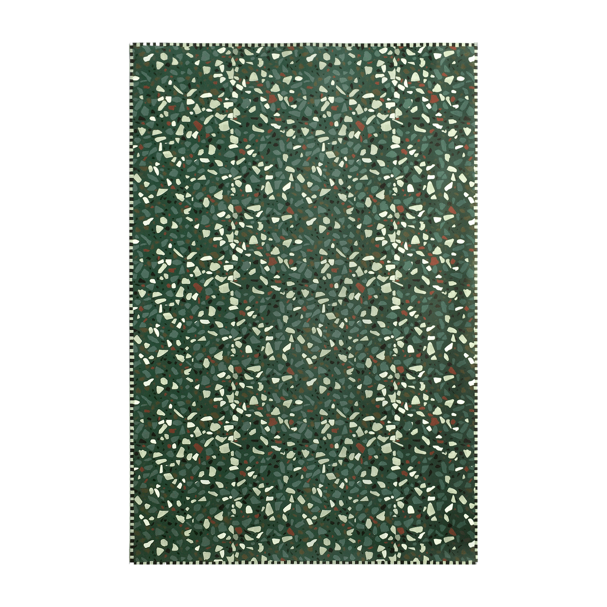 Tapis en vinyle vert 140x70 cm Terrazzo - Edito - The Cool Republic