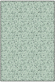 Tapis en vinyle vert céladon 70x140 cm Terrazzo - Edito - The Cool Republic