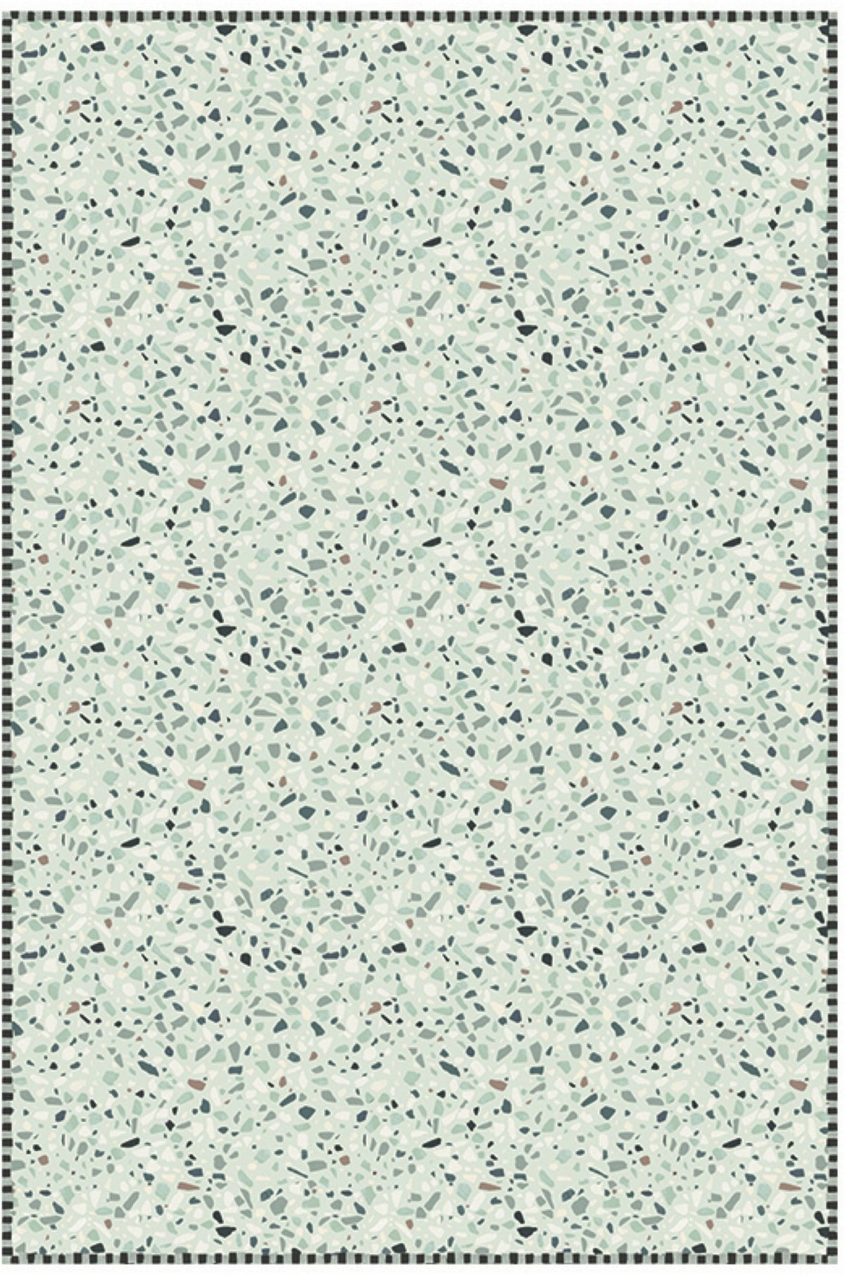 Tapis en vinyle vert pastel 140x200 cm Terrazzo - Edito - The Cool Republic