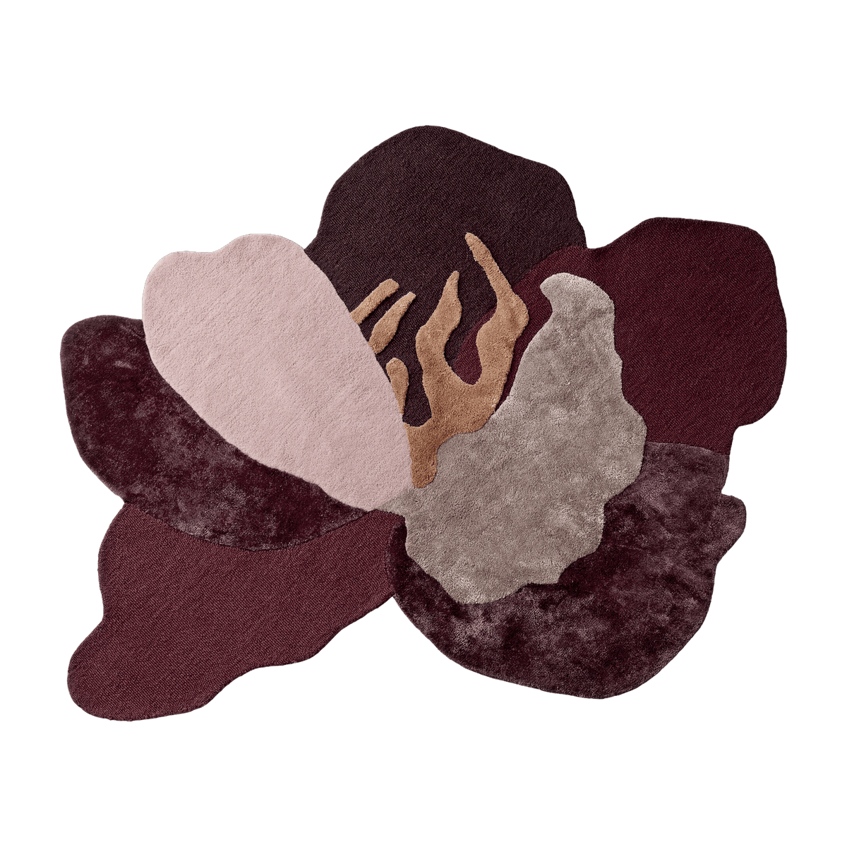 Tapis fleur 190x150 cm Flores - AYTM - The Cool Republic