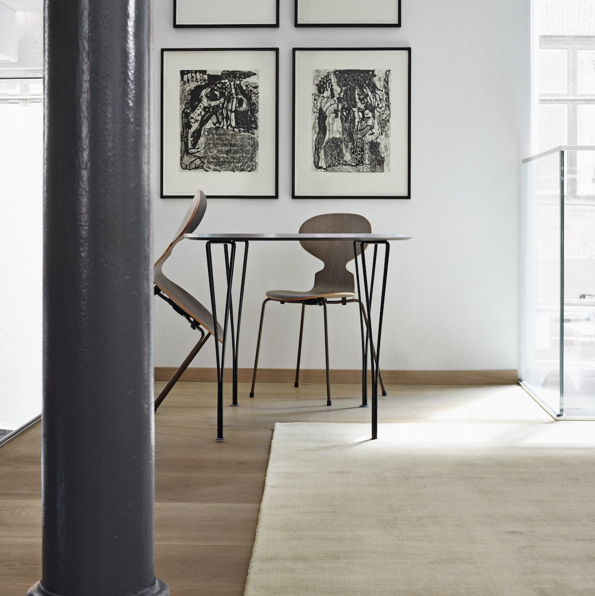 Tapis gris 140x200 cm Earth Bamboo - Massimo Copenhagen - The Cool Republic