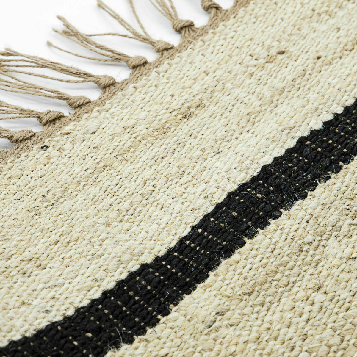 Tapis Hdsima Negro / Natural - House Doctor