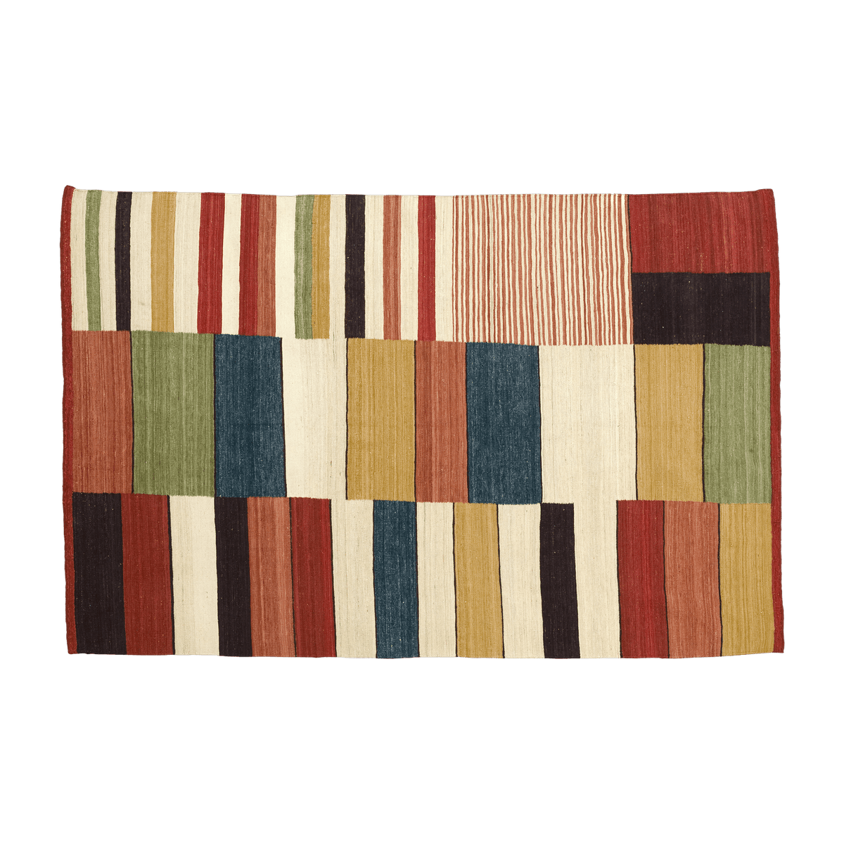 Tapis kilim en laine multicolore 200x300 cm Medina 2 - Nanimarquina - The Cool Republic