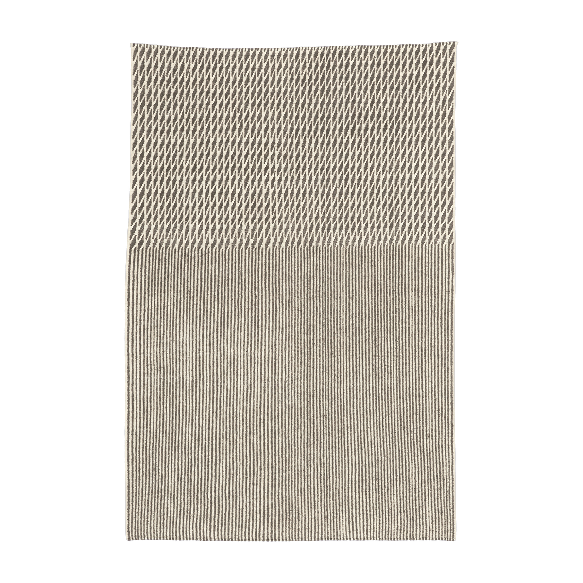 Tapis kilim en laine noir 170x240 cm Blur - Nanimarquina - The Cool Republic