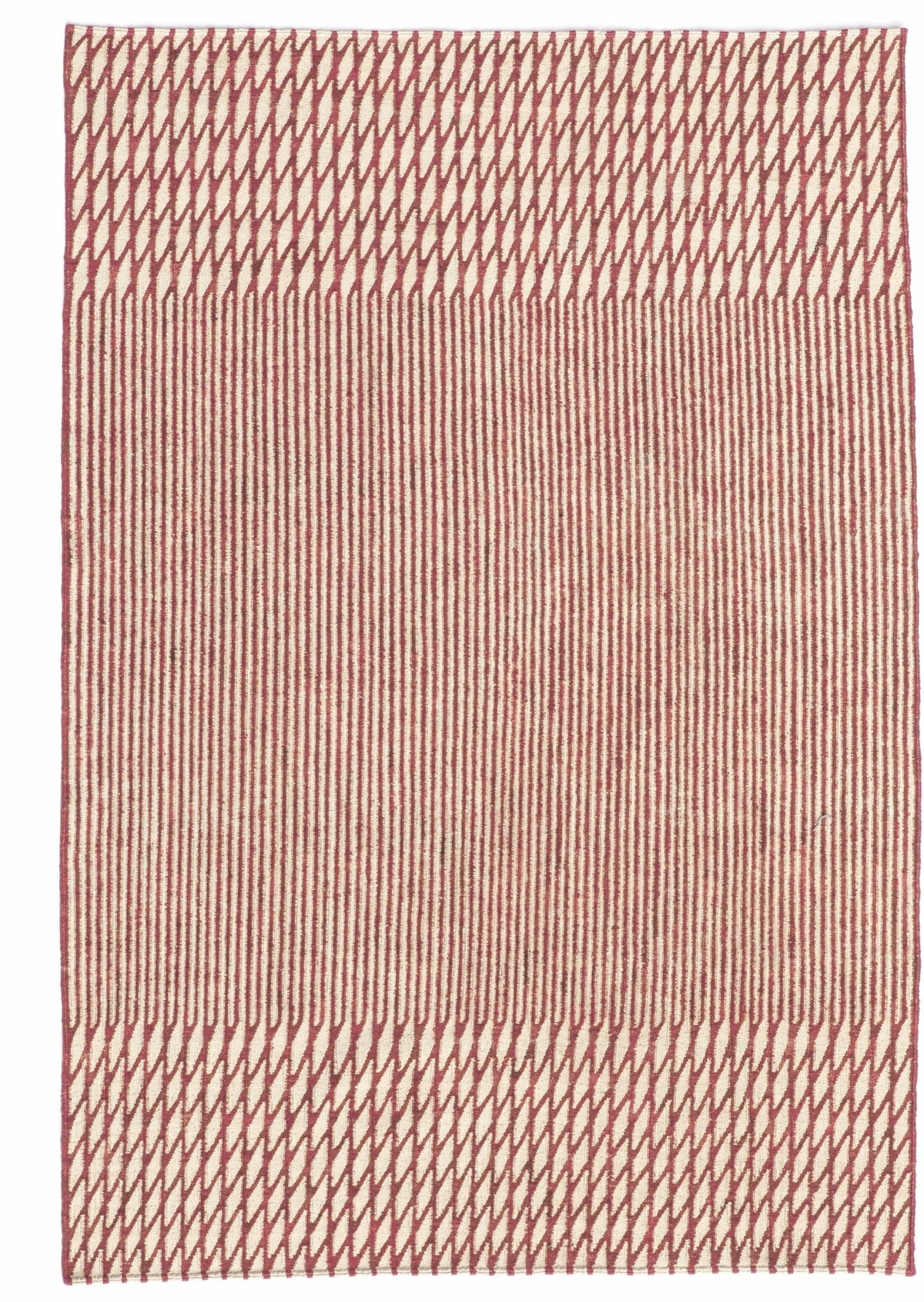 Tapis kilim en laine rouge 200x300 cm Blur - Nanimarquina - The Cool Republic