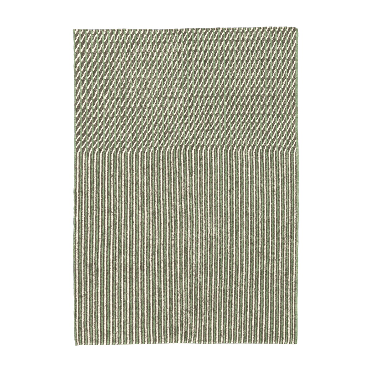 Tapis kilim en laine vert 170x240 cm Blur - Nanimarquina - The Cool Republic