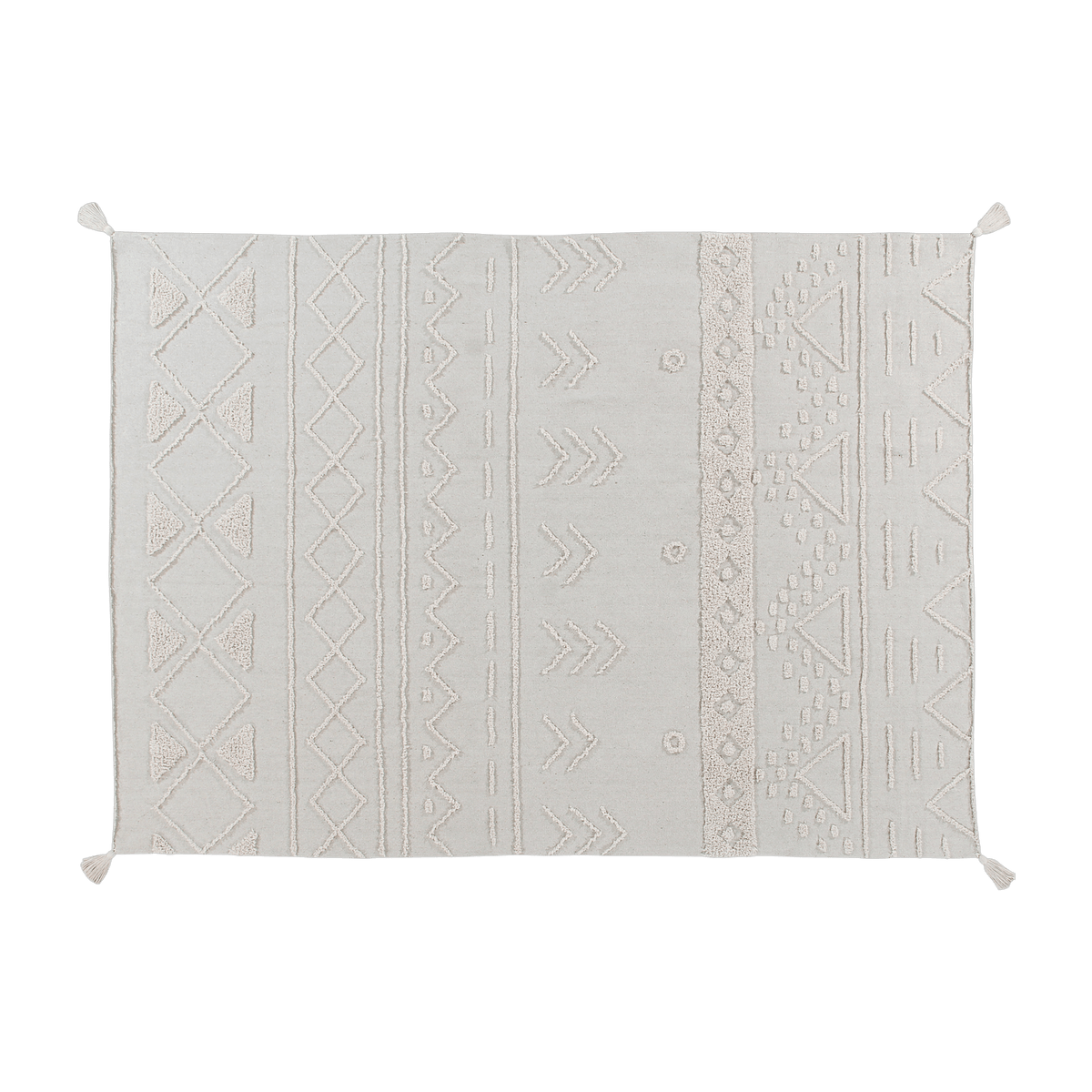 Tapis lavable beige 140x200 cm Tribu - Lorena Canals - The Cool Republic
