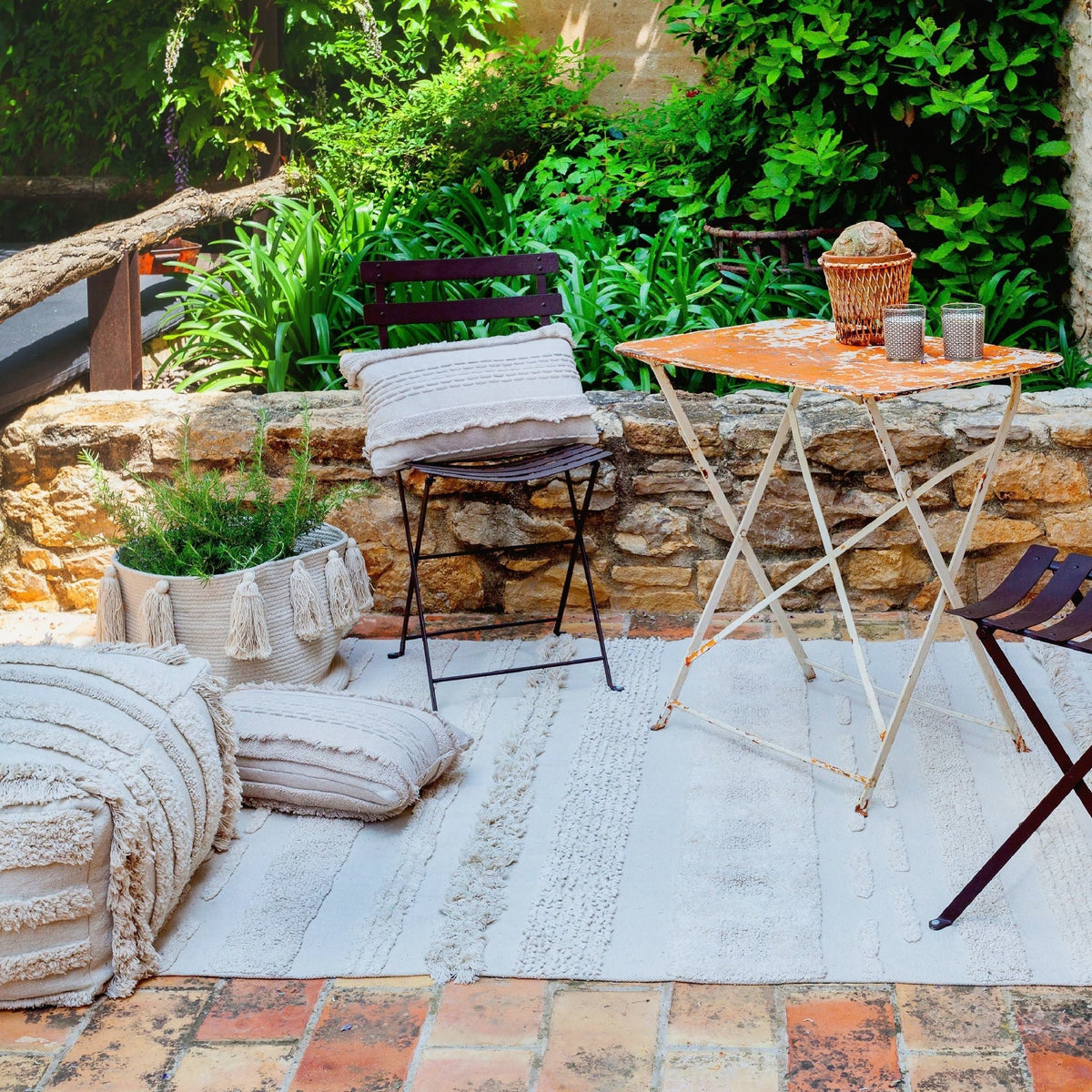 Tapis lavable beige 170x240 cm Air Natural - Lorena Canals - The Cool Republic