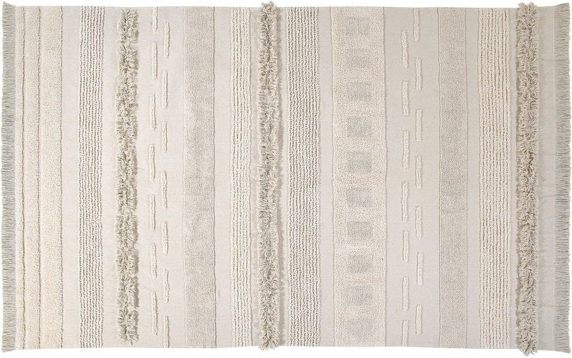 Tapis lavable beige 200x300 cm Air Natural - Lorena Canals - The Cool Republic