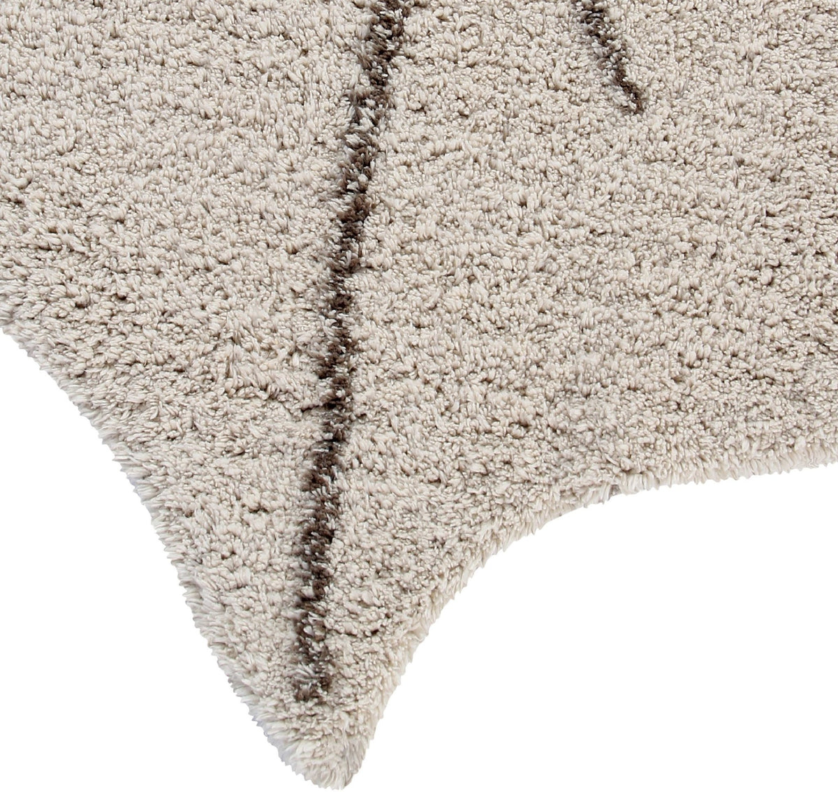 Tapis lavable beige feuille 180x120 cm - Lorena Canals - The Cool Republic