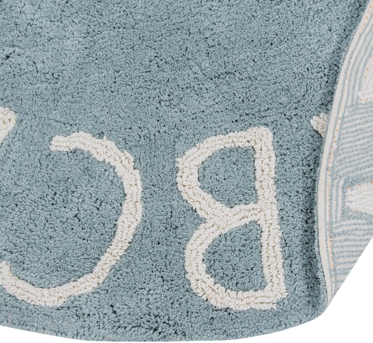 Tapis lavable bleu 150 cm Round ABC - Lorena Canals - The Cool Republic