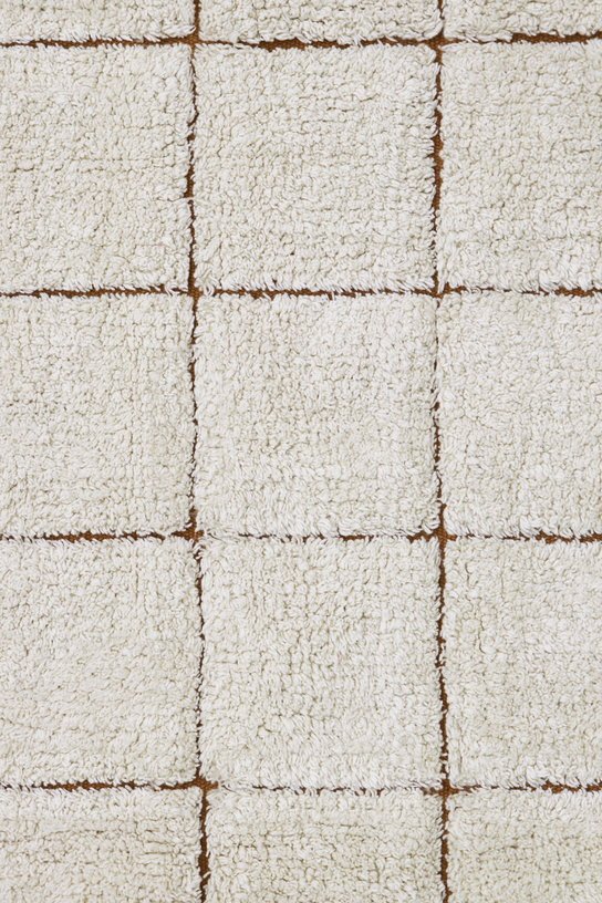 Tapis lavable en coton beige 120x160 cm Mosaic - Lorena Canals - The Cool Republic