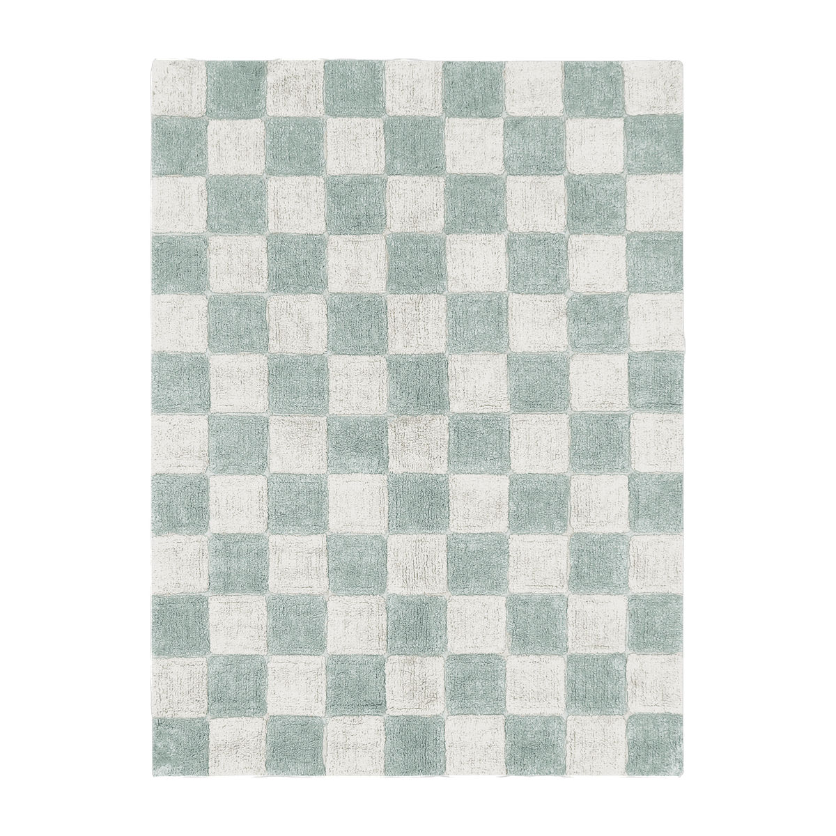 Tapis lavable en coton bleu 160x120 cm Tiles - Lorena Canals - The Cool Republic
