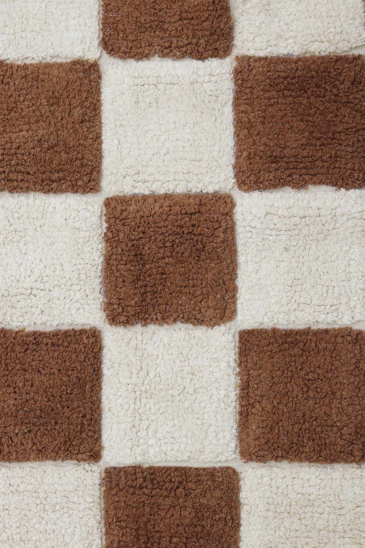 Tapis lavable en coton marron 160x120 cm Tiles - Lorena Canals - The Cool Republic