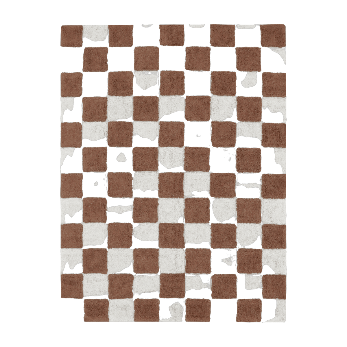 Tapis lavable en coton marron 160x120 cm Tiles - Lorena Canals - The Cool Republic