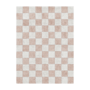Tapis lavable en coton rose 160x120 cm Tiles - Lorena Canals - The Cool Republic
