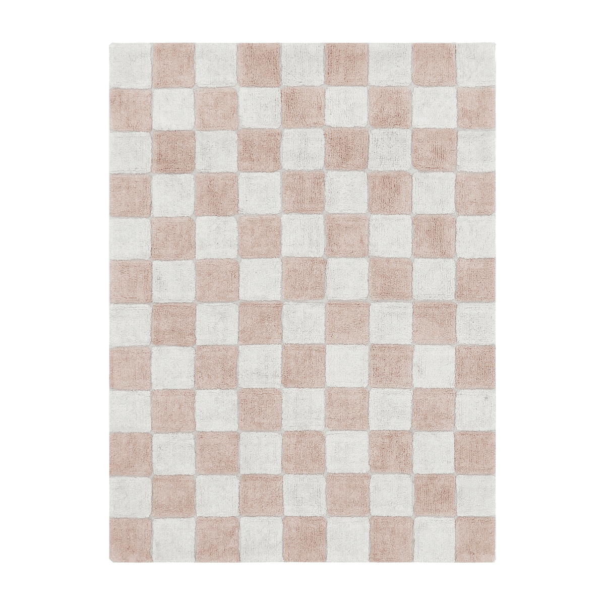 Tapis lavable en coton rose 160x120 cm Tiles - Lorena Canals - The Cool Republic