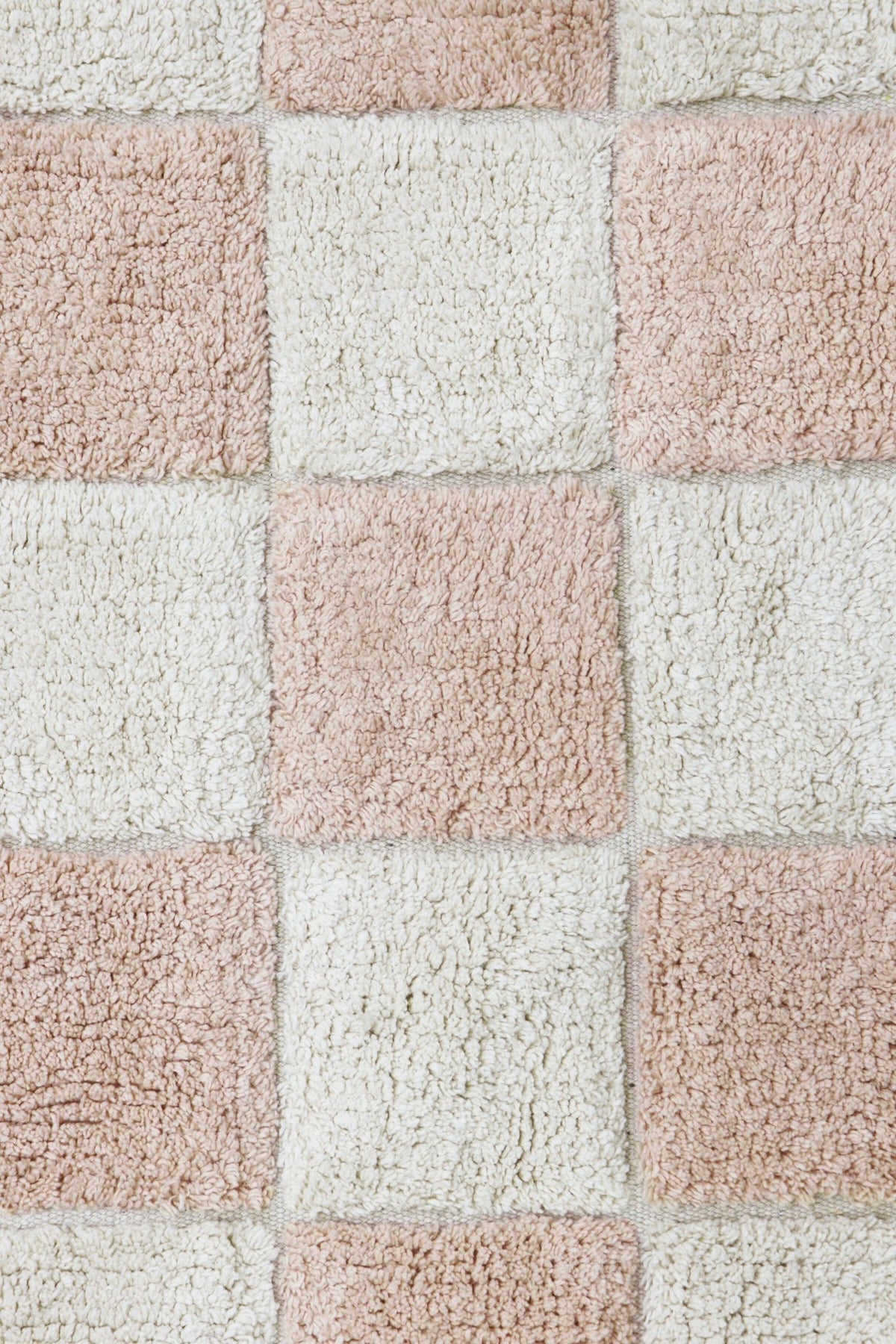 Tapis lavable en coton rose 160x120 cm Tiles - Lorena Canals - The Cool Republic