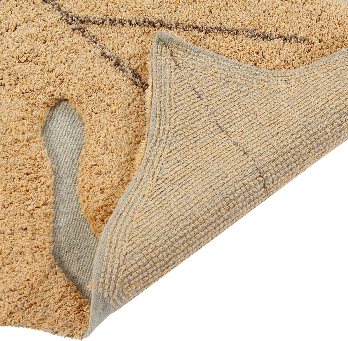 Tapis lavable jaune feuille 180x120 cm - Lorena Canals - The Cool Republic