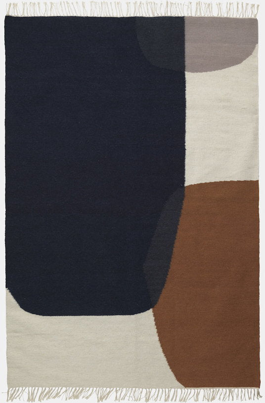Tapis motifs géométriques 250 cm Kelim - Ferm Living - The Cool Republic
