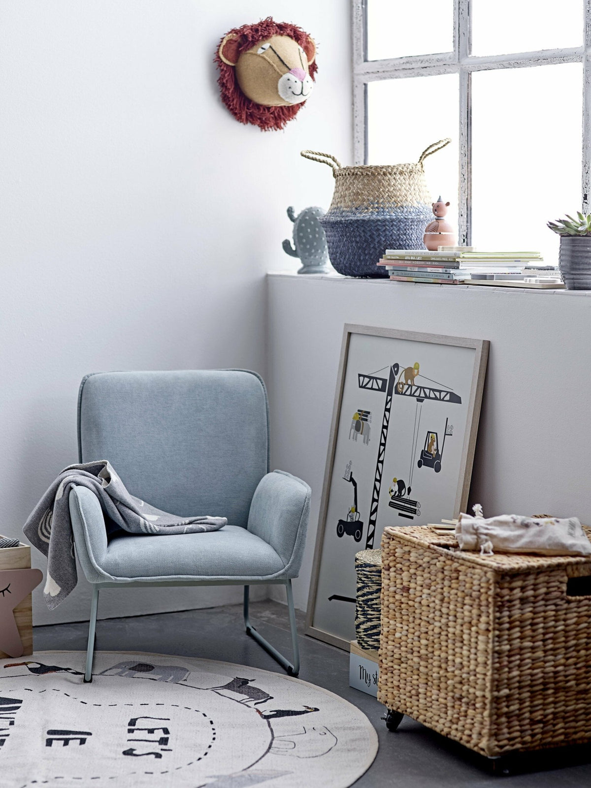 Tapis multicolore en coton 130 cm - Bloomingville mini - The Cool Republic