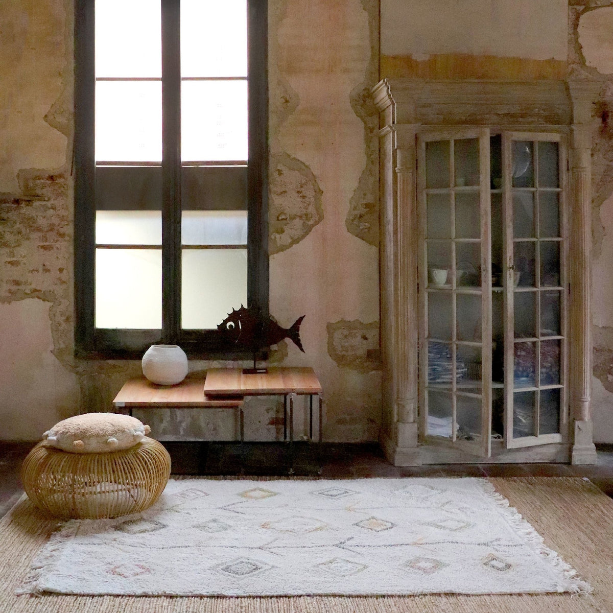 Tapis naturel 200x140 cm Morocco - Lorena Canals - The Cool Republic