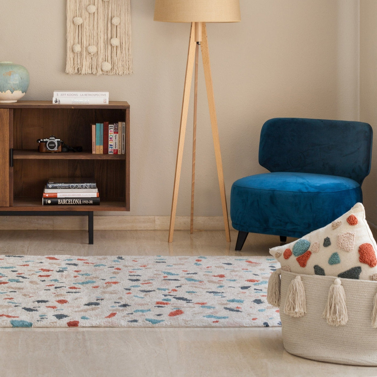 Tapis naturel 200x140 cm Terrazzo - Lorena Canals - The Cool Republic