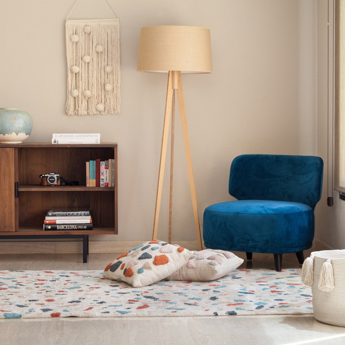 Tapis naturel 200x140 cm Terrazzo - Lorena Canals - The Cool Republic
