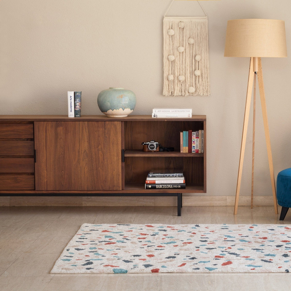 Tapis naturel 200x140 cm Terrazzo - Lorena Canals - The Cool Republic