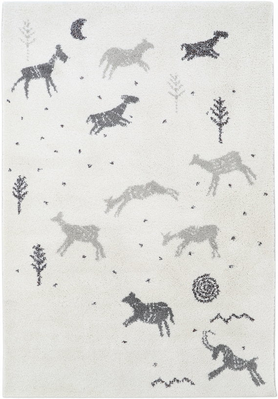 Tapis pour enfant aspect laine en matière recyclée 120x170 cm Yuhna - Nattiot - The Cool Republic