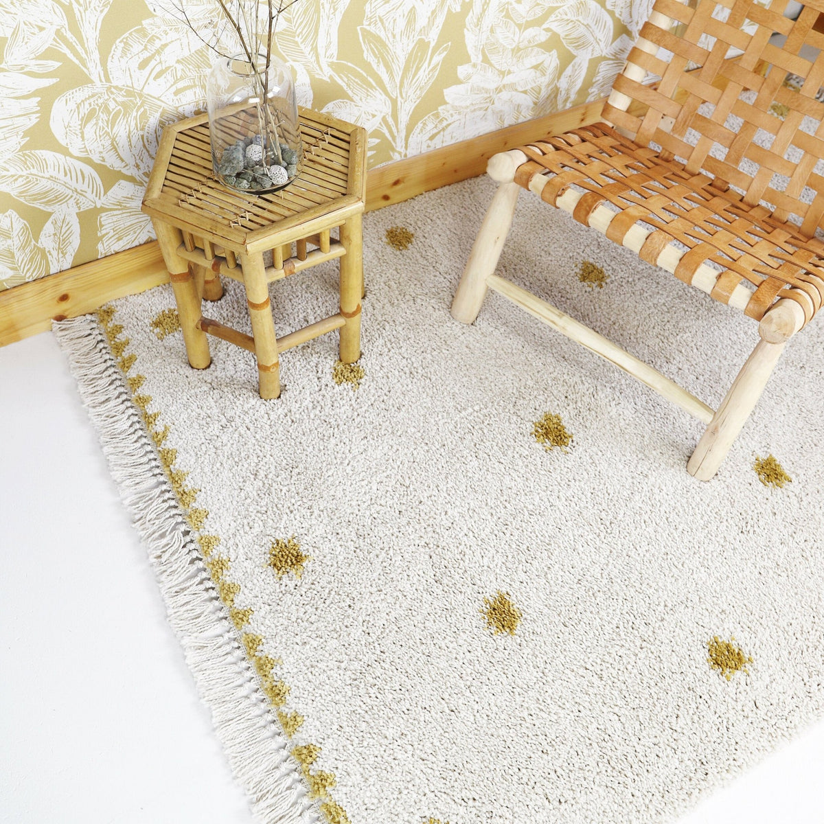 Tapis pour enfant citron en polypropylène 100x165 cm Wooly - Nattiot - The Cool Republic