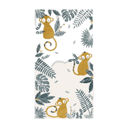 Tapis pour enfant en polypropylène miel 120x170 cm Monkey Paradise - Nattiot - The Cool Republic