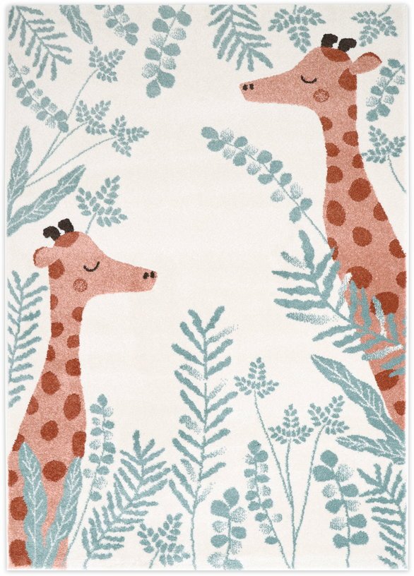 Tapis pour enfant en polypropylène motif girafe 135x190 cm Nisu - Nattiot - The Cool Republic