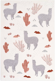 Tapis pour enfant en polypropylène motif lama 120x170 cm Andina by Mon Petit Art - Nattiot - The Cool Republic
