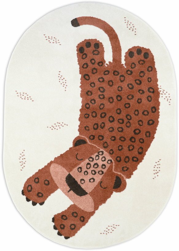 Tapis pour enfant en polypropylène motif léopard sienna 120x170 cm Kleo - Nattiot - The Cool Republic
