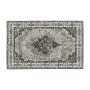 Tapis rectangulaire en coton gris 90x60 cm Venus - Nordal - The Cool Republic
