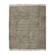 Tapis rectangulaire en coton marron 215x150 cm Zeynep - Bloomingville - The Cool Republic