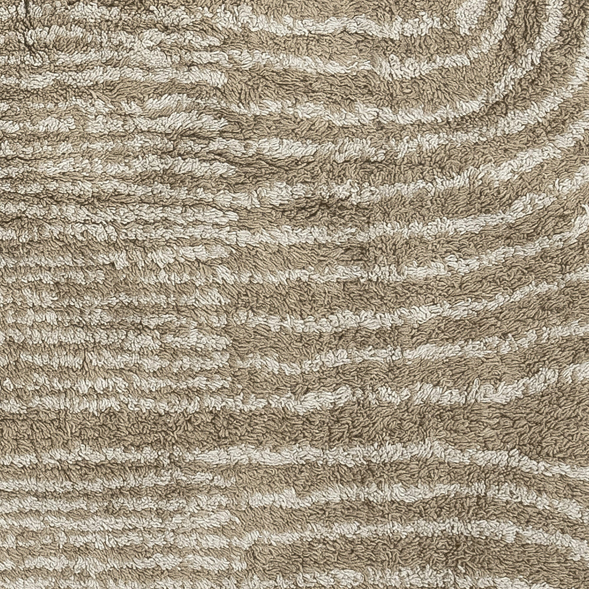 Tapis rectangulaire en coton marron 215x150 cm Zeynep - Bloomingville - The Cool Republic