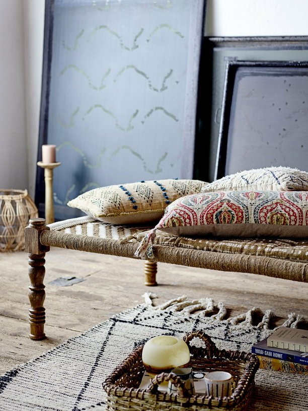 Tapis rectangulaire en coton naturel 180x120 cm Yuki - Bloomingville - The Cool Republic