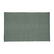 Tapis rectangulaire en coton vert 120x180 cm Mellow - Hübsch - The Cool Republic