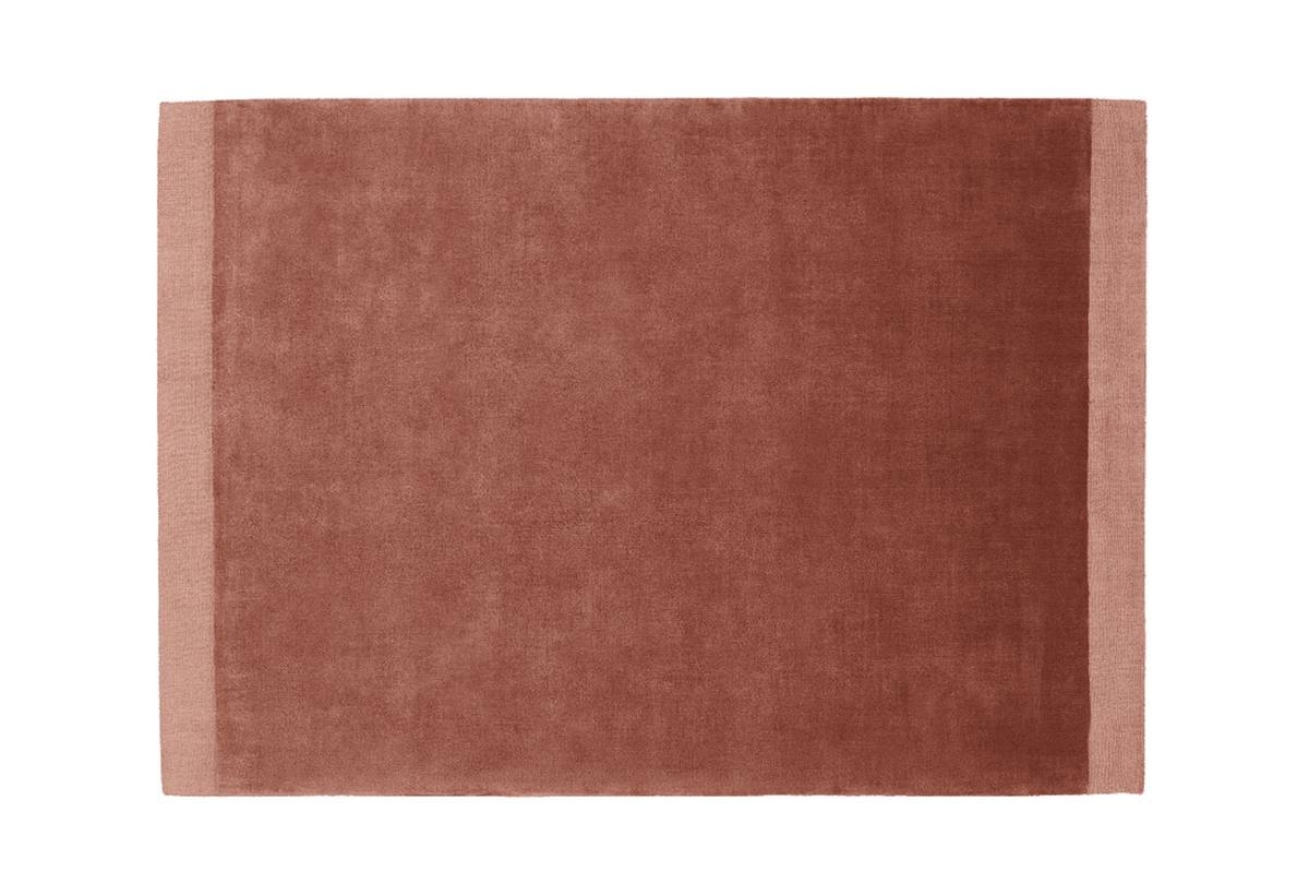 Tapis rectangulaire en fibre naturelle rose 200x300cm Terry - Fest Amsterdam - The Cool Republic