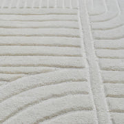 Tapis rectangulaire en laine blanc 160x230cm Equivok - Edito