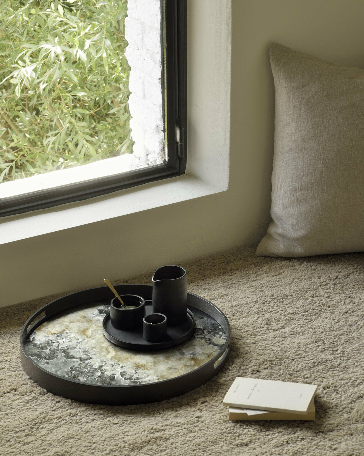 Tapis rectangulaire en laine cumin 200x300 cm Dunes - Ethnicraft Accessories - The Cool Republic