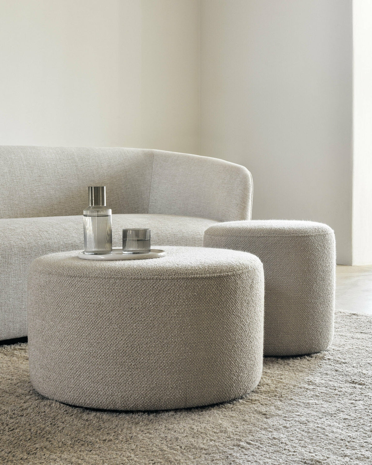 Tapis rectangulaire en laine cumin 200x300 cm Dunes - Ethnicraft Accessories - The Cool Republic