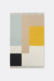 Tapis rectangulaire en laine et coton 160x250cm Kelim - Ferm Living - The Cool Republic