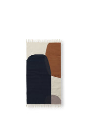 Tapis rectangulaire en laine et coton 80x140cm Kelim - Ferm Living - The Cool Republic
