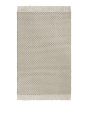Tapis rectangulaire en laine et coton blanc et noir 200 x 300 cm Udo - Ferm Living - The Cool Republic