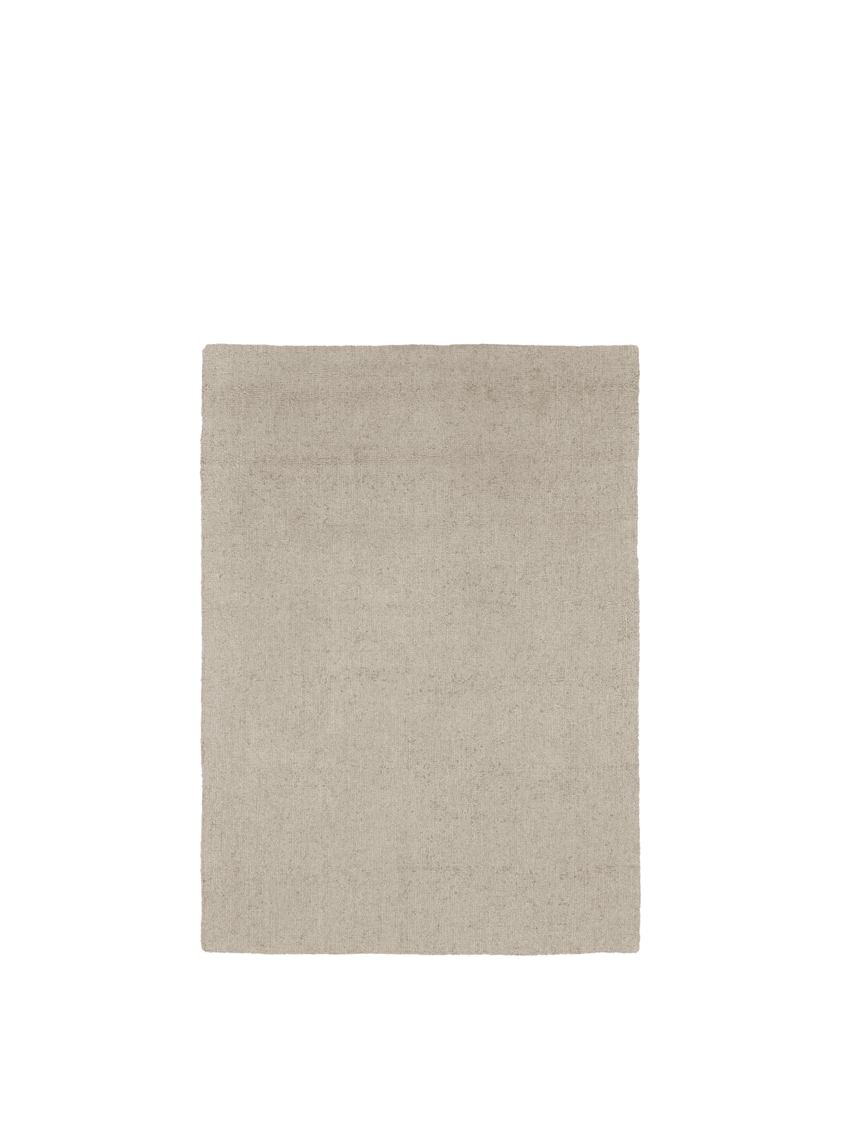 Tapis rectangulaire en laine filée et coton beige 140 x 200 cm Seifa - Ferm Living - The Cool Republic