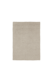Tapis rectangulaire en laine filée et coton beige 140 x 200 cm Seifa - Ferm Living - The Cool Republic